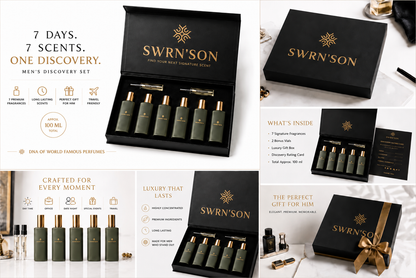 SWRN'SON Men's + Women's Discovery Set — 7 Days. 7 Scents. One Box .