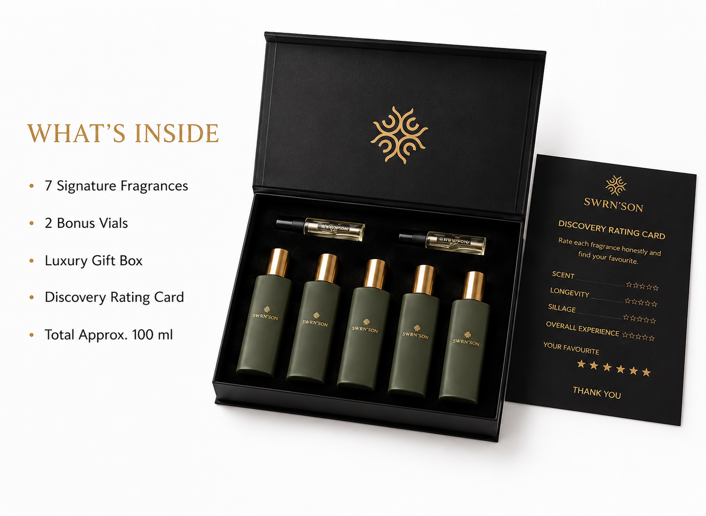 SWRN'SON Men's Discovery Set — 7 Days. 7 Scents. One Discovery.