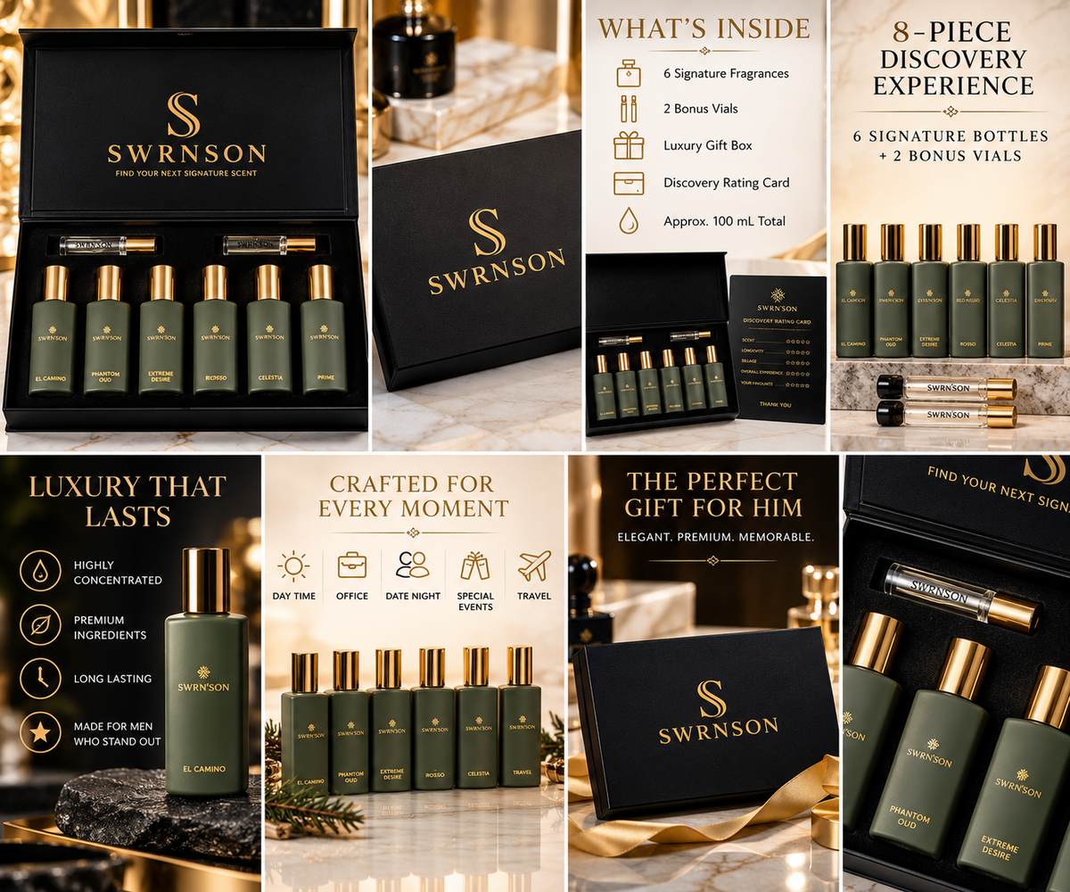 SWRN'SON DISCOVERY SET— 7 Days. 8 Scents.