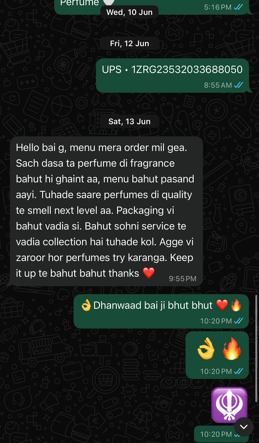Customer review
